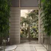 Gardinjungel dörröppning tropisk växt skog vardagsrum sovrum partition kök ingång dörr gardiner hängande halvgardin
