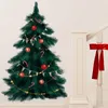 Wall Stickers 95cm Tall Large Deep Green Christmas Tree Merry for Living Room Bedroom Kitchen Festival Decorative PVC 230221
