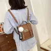 School Bags Simple Casual Ladies Backpack 2023 Autumn Fashion Multi-purpose Crossbody Travel Small Female