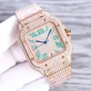 Handmade Diamond Watch Mens Watches Automatic Mechanical 40MM Sapphire Designer Women Wristband Montre de Luxe