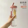 Brief Cup High Capacity PP Cup with Straw Portable Handy Cup Lastic Water Cup