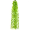 Kwiaty dekoracyjne sztuczne rośliny wystrój domu zielone wiszące liście winorośl plastikowe sztuczne liść girland DIY