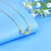 Hanger kettingen Natuurlijke stenen kralen voor vrouwen eenvoudige sleutelbeenketen Lucky Gem edelsteen ketting mode sieraden accessoires