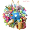 Party New Easter Rabbit Decoration Wreath Festival Theme Decoration Pendant Wreath Props Site Cloth9462768