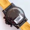 GF Factory Timing Watch Bewegingswacht door 46 mm koolstofvezel kast eenrichtingsratelring Dubbele anti-dazzle saffiertafel