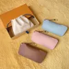 Diseñadores Gafas Bolsa Llavero para hombres Mujeres Gafas de sol Cordón Carta Llavero de cuero Llavero Hebilla con caja