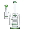 13.4inchs Percolator Water Pipes Hookahs Glass Bong Recycler Dab Rigs Ash catcher Big Glass Rig with 14mm Joint
