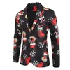 Herenpakken Blazers Men Jacket schilderen Bloemprint 3d Fashion Christmas Party Coat Casual Slim Fit Blazer Knoppen 230222