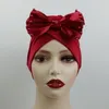 Beanies Beanie/Skull Caps Bowknot Turban India Women African Party Hat Moslim Islamitische hoofdomslag Bonnet Hoofdwrap Sjalonie/Skull CHUR22