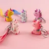 Fashion Cute Cartoon Original Unicorn Keychain Adorable Beautifu Portachiavi Ciondolo per auto Portachiavi Regali creativi per bambini