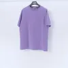 Mens T Shirt classic cotton round solid color simple Italian style couple short sleeve womens T-shirt with badge asian size