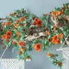 Dekoracyjne kwiaty aartificial zielone rośliny jedwab sztuczny wiszący liść girlandzki winorośl liście majsterkowicz do domu na przyjęcie weselne