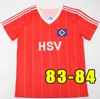 1982 1983 1984 Koszulki piłkarskie Hamburger SV Retro 83 84 Horst Hrubesch Milewski Magath Rolff Vintage Classic Final Football Shirt