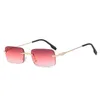 نظارة شمسية نساء نظارات مرآة مربعة لنساء للنساء الرجعية الأزرق الأحمر UV400 إطار مربع نظارة شمسية للرجال المعادن الذهب G221215