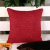 Pillow 45x45cm Thicken Solid Color Linen Sofa Cover Bedroom Throw Pillowcase Home Office Car Decor