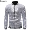 Mens Suits Blazers Gold Silver Sequin Shiny Suit Jacket Fashion Night Club DJ Stage Performances Wedding Party Coats 50 230222