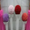 Flores decorativas de 20 cm de 8 polegadas simulação artificial de criptografia de alta qualidade beijando bola de flor de rosa para o buquê de decorações de casamento