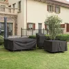 Housse anti-poussière Real Outdoor 100 Polyester Black Modern All Purpose s Tarp Garden Furniture 230221