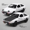 Diecast Model 1 28 Toy Car Initial D AE86 Metal Toy Eloy Car Diecasts Toy Vehicles Car Model Miniature Scale Model Car Toys for Children 230221