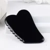 Sawtooth Face Gua Sha Tool Natuurlijke obsidiaan Guasha Massager Beauty Health Body Eye Neck Huid Schraap Massage Detox