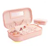 Jewelry Pouches Style Box Portable Storage Organizer Zipper Women Display Travel Case Earrings Necklace Rings