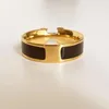 Rings New high quality designer design titanium ring classic men and women couple rings modern style