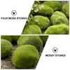 Garden Decorations Stones Fake Faux Green Artificial Decoration Stone Aquarium Tank Ornament Decor Mossy Filler Craft Terrariums