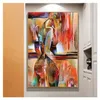 Modern Sex Lady Picture Wall Art Poster Girl Bedroom Abstract Minimalist Art Oil Painting Home Decor Nordic Canvas Painting Woo