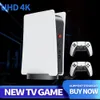 Console de jogos retrô clássico com saída hd, controle sem fio, estação de jogos arcade com estilo ps5, 3d, 4k, consoles de videogame para ps5