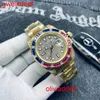 High Quality Fashion Iced Out WatchesMens Wrist Luxury Round Cut Lab Gr DDGU OOYY