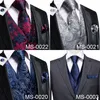 Mäns västar Hitie Silk vuxen för kostym Lyxig Paisley Floral Plaid och slips Set Blue Gold Red Sliver Wedding Men 230222