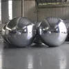 Silvery Giant Inflatable Mirror Ball Decoration 50cm 1m Inflatable Mirror Sphere Outdoor Mirror Balloon