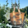 Weekendowa torebka podróżna torby kupujące luksusowe projektanci Woody Straw City Tote Tote Bagdzie torebki dla kobiet