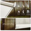 Blinds Solar Roller Shades Light Filtering 5 Openness UV Protection View Through Control Fabric Sheer for Home Office 230221