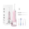 Portable Oral Irrigator 5 Mode Travel Case USB Rechargeable Cordless Water Dental Flosser Water Jet Tooth Pick 240ml 5 Tip 230202