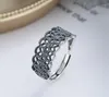 Bagues de grappe YIXIYOYI véritable 925 en argent Sterling rétro creux rond net ouvert ethnique thaïlandais fille cadeau breloque Vintage bijoux