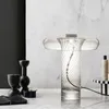 Tafellampen Noordige moderne gepersonaliseerde Twisted Glass Creatief Simple Art Desk Lamp Studie Slaapkamer Bedkamer Led Decoratief