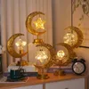 Strings Ramadan Moon Led Lights Decoration 2023 Metal Fairy Eid Al Adha Islamic Muslim Mubarak Room Decor Aesthetic