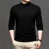 Herrenpullover COODRONY Herbst Winter Pullover Männer Dicke Warme Mock Neck Pullover Reine Farbe Rollkragen Strickwaren Herren Casual Marke Kleidung Z1062 230222