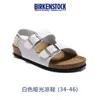 Designer Birkinstock Slippers Outlet Summer Sandals Cork Beach Shoes Flat Bucken Men's and Women's Flip Flops Bottom British