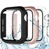 Wodoodporna skrzynia inteligentna I Watch Ochronne plastikowe czarne osłony Series 6 5 44 mm Screen Glass Niestandardowe 40 mm 45 mm 42 mm 42 mm dla Apple Watch Case