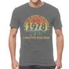 T-shirts pour hommes Les légendes sont nées en mai 1978 T-shirts âgés pour hommes