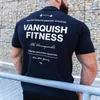 Męskie koszulki 2023 Summer New Men's T-Shirt Jogger Sports Fitness Zakresowa koszulka T-shirt Modna Męska Siłownia Koschowa Koszulka Bodowca 022223H