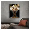 Wall Art Animal Posters Prints op canvas schilderij voor woonkamer thuis decor geen frame retro goud olifant olieverfschilderijen woo