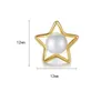 Koreaanse 18K Gold Ploated Star Freshwater Pearl Stud oorbellen modieuze charmante vrouwen hoogwaardige oorbellen luxe sieraden accessoires