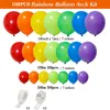 Andra evenemangsfestleveranser 109 st Rainbow Multicolor Latex Balloon Garland Arch Kit For Kids Toys Birthday Baby Shower Wedding Anniversary Decoration 230221