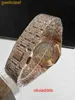 High Quality Fashion Iced Out WatchesMens Wrist Luxury Round Cut Lab Gr DDGU KXTJ