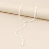 Pendant Necklaces Cross Border Long Y Pearl Necklace Personality Vintage Elegant Choker Drops Beaded Fashion Collars Women