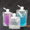 Storage Bottles Ones Plastic Spout Pouch Transparent Clamshell Packaging Subpack The Liquid Refillable Makeup Packing Bag