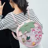 Sacs d'école officiel fraise Kawaii Transparent Lolita Harajuku femmes épaule couleur bonbon joli sac Ita